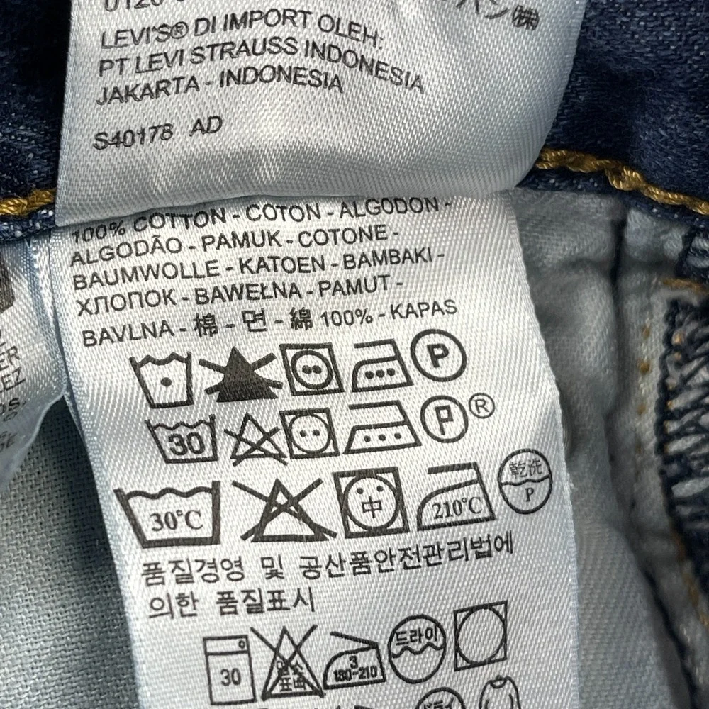 Levi's Jeans Mens 30x30 Blue Denim 527 Whiskered Faded Slim Bootcut Americana